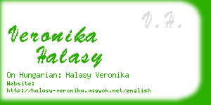 veronika halasy business card